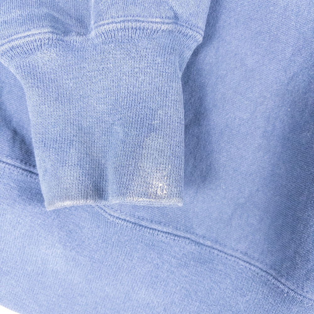 Notre Dame Sweatshirt Mens XXL Blue Satin Patch Crewneck Vintage Made in USA - Picture 12 of 13